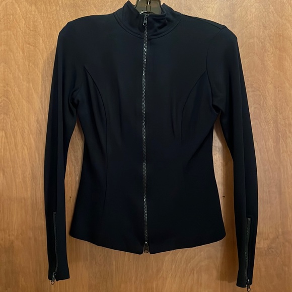 CACHE BLACK CONTOUR ZIP UP JACKET - Picture 3 of 10